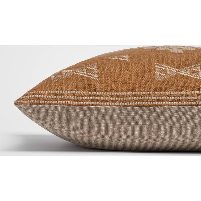 Tribal Sun Gold & Ivory Geometric Throw Pillow