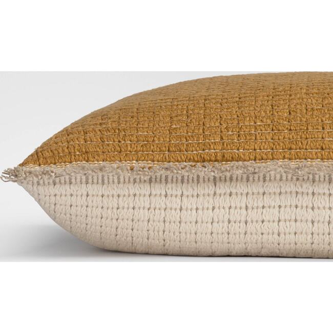 Sunrise Two-Tone Yellow & White Accent Pillow - Decorative Pillows - 3