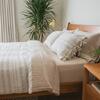 White & Beige Stripe Sham Set - Shams - 3 - thumbnail