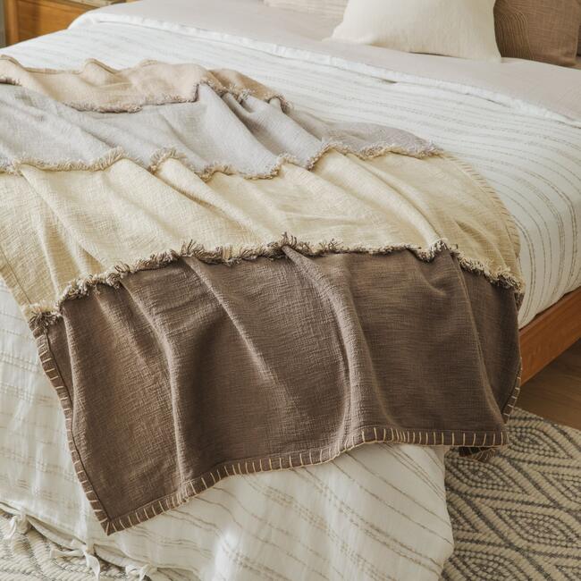 Stitchscape Fringe Throw - Blankets - 3