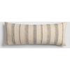 Tide Stripe Blue & Ivory Distressed Lumbar Pillow, 14 - Decorative Pillows - 5
