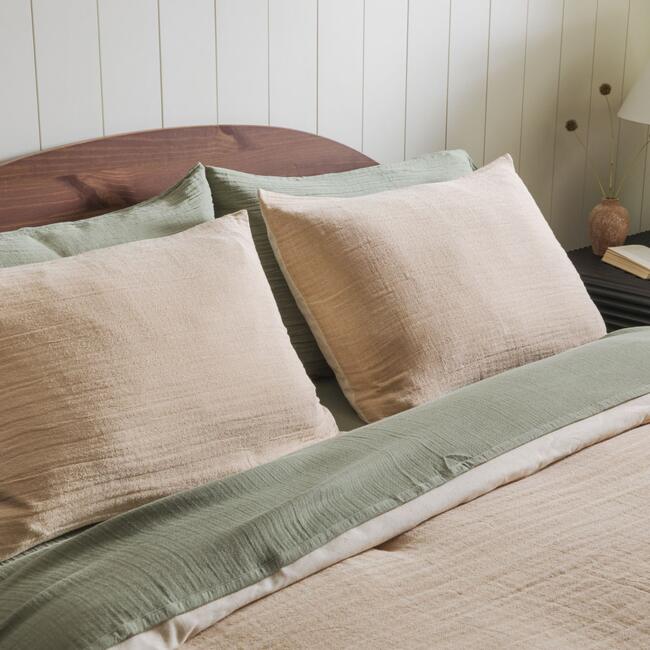 Sand Linen Sham Set - Shams - 3