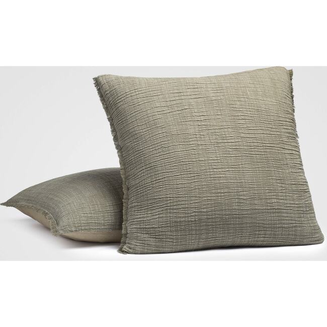 Sage Fringe Euro Sham Set