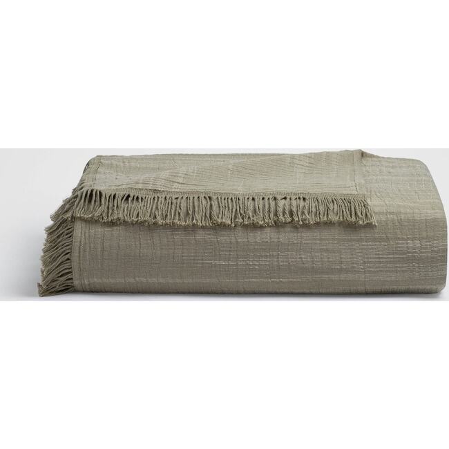 Sage Fringe Bedspread