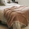 Reversible Chestnut Harmony Throw - Blankets - 3