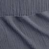 Oasis Crinkled Comfort Flat Sheet, Midnight Tide - Sheets - 2