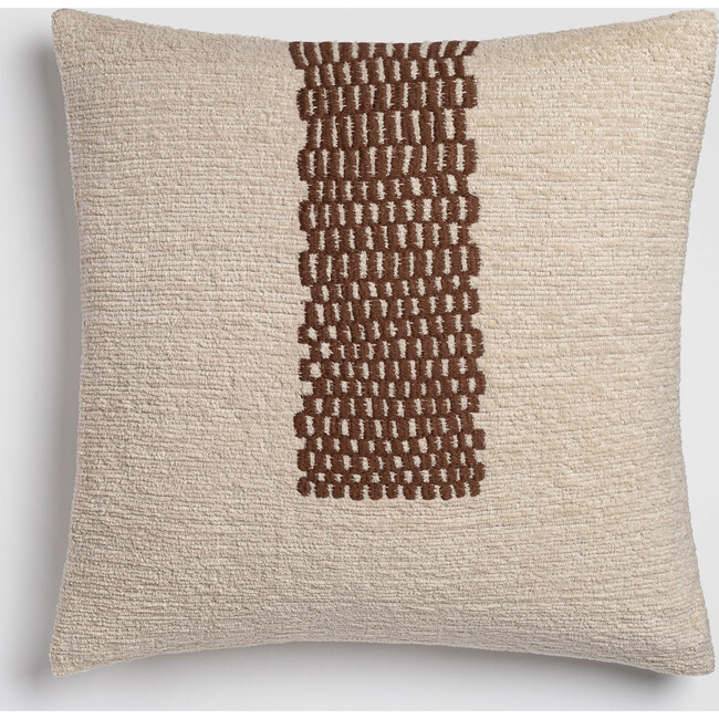 Forest Path Green & Brown Nature-Inspired Accent Pillow