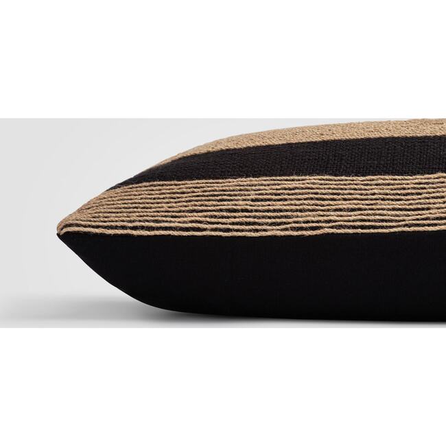 Jute Balance Brown Textured Lumbar Pillow