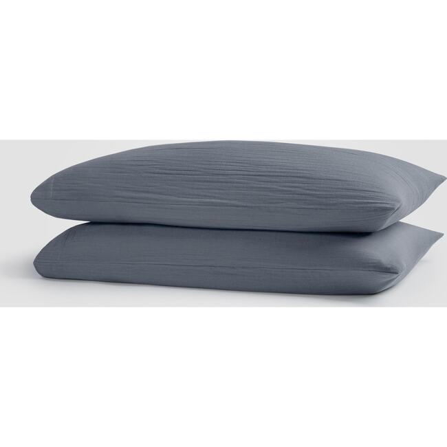 Oasis Crinkled Comfort 4-Piece Sheet Set, Midnight Tide - Sheets - 4