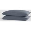 Oasis Crinkled Comfort 4-Piece Sheet Set, Midnight Tide - Sheets - 4 - thumbnail