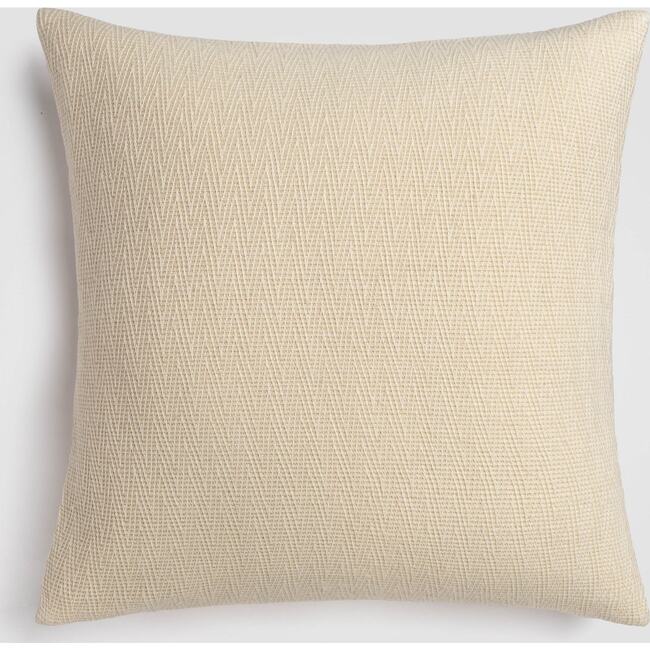 Ivory Chevron Neutral Throw Pillow - Decorative Pillows - 5