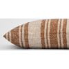 Desert Rust Stripe Orange & Ivory Lumbar Pillow - Decorative Pillows - 2 - thumbnail