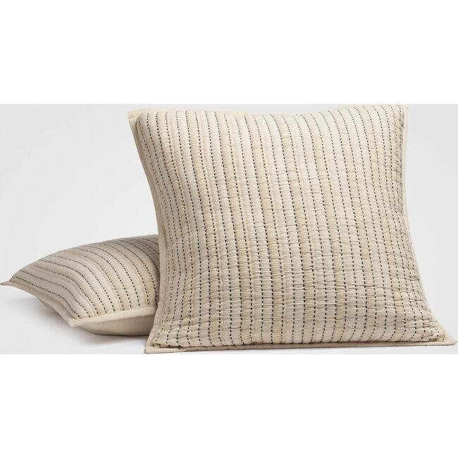 Coastal Stitch Euro Sham Set