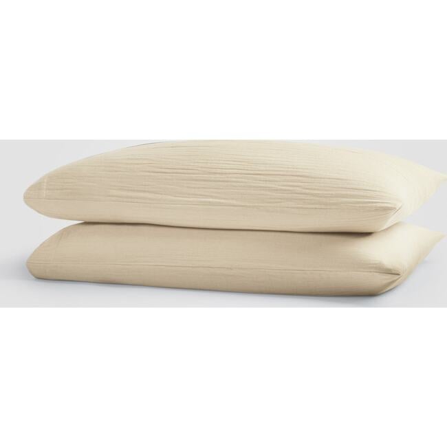 Dune Crinkled Comfort 4-Piece Sheet Set, Sandstone - Sheets - 4