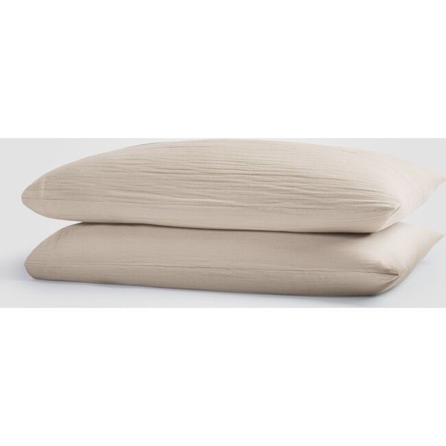 Calm Crinkled Comfort Pillowcase Set – Set of 2, Morning Fog
