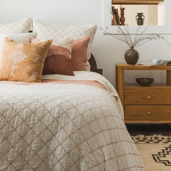 Canyon Layers Earth-Tone Brown Accent Pillow - Decorative Pillows - 3