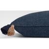 Bayside Tassel Blue & White Coastal Accent Pillow - Decorative Pillows - 2 - thumbnail