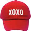 XOXO Baseball Hat, Red - Hats - 1 - thumbnail