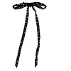 Black Skinny Velvet Pearl Bow - Hair Accessories - 1 - thumbnail