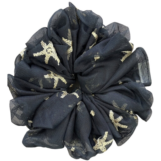 Starry Night Organza Jumbo Scrunchie