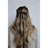 Black Skinny Velvet Pearl Bow - Hair Accessories - 2