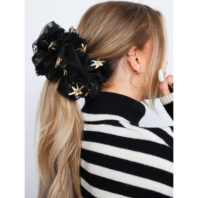 Starry Night Organza Jumbo Scrunchie