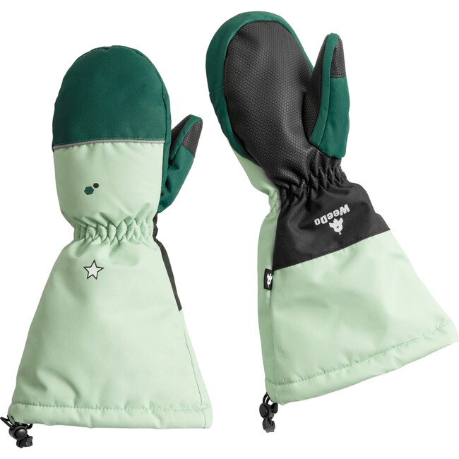 Lilido Monster Elastic Long Cuff Mittens, Mint