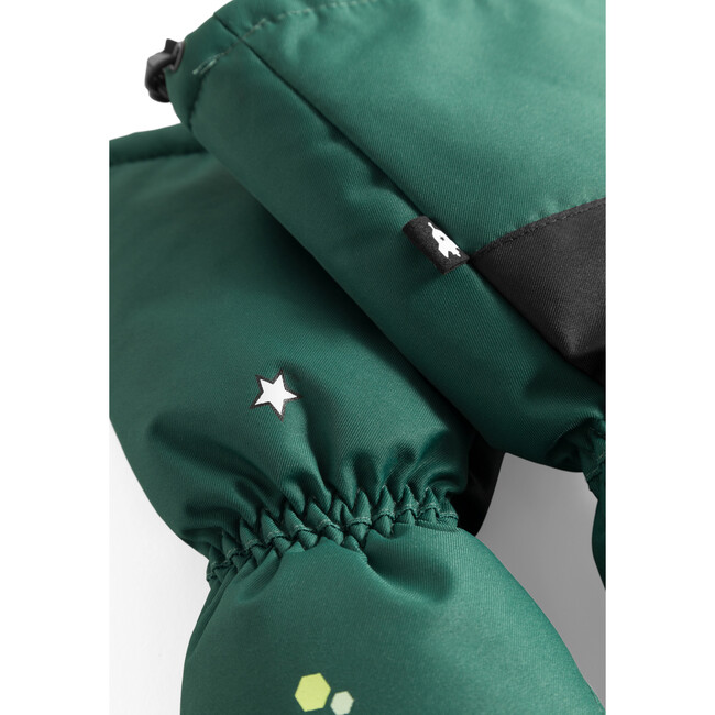 Mondo Monster Elastic Long Cuff Mittens, Bottle Green