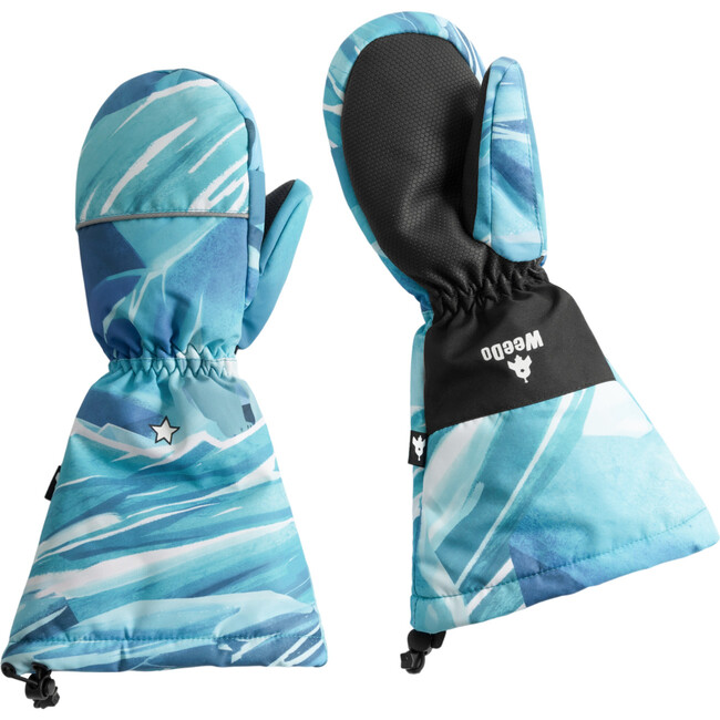 Cosmo Ice Elastic Long Cuff Mittens, Ice