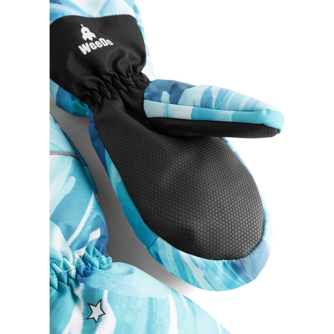 Cosmo Ice Elastic Long Cuff Mittens, Ice