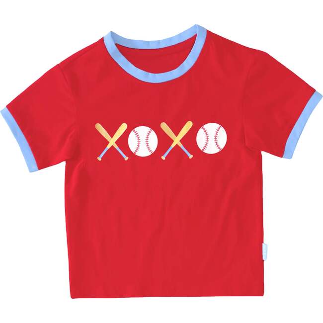 XOXO Baseball T-Shirt, Red