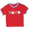 XOXO Baseball T-Shirt, Red - T-Shirts - 1 - thumbnail