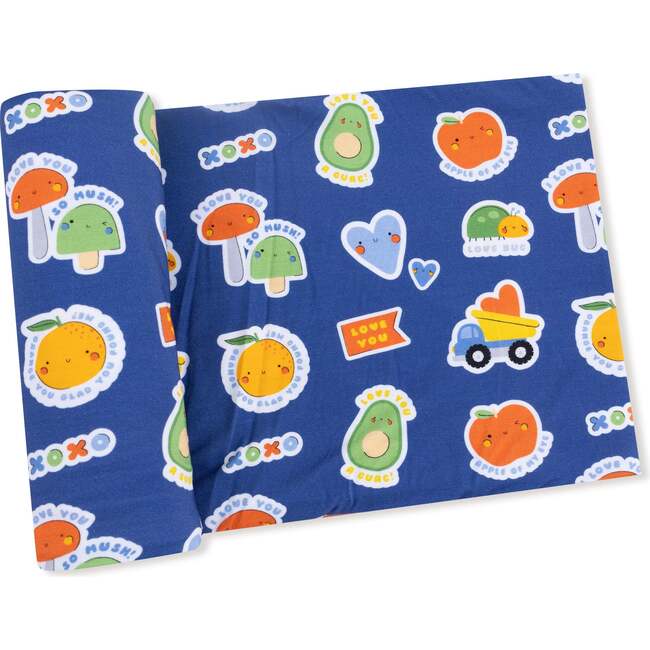 Swaddle Blanket, Blue My Funny Valentine