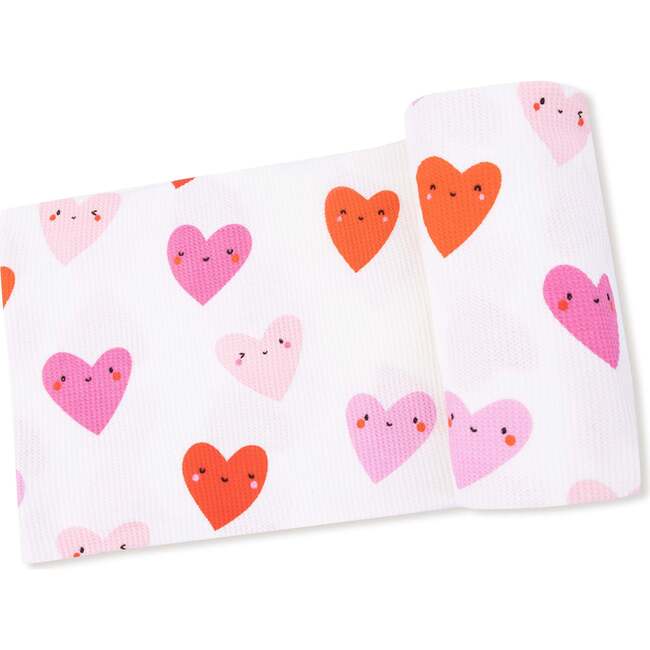 Swaddle Blanket, Happy Hearts