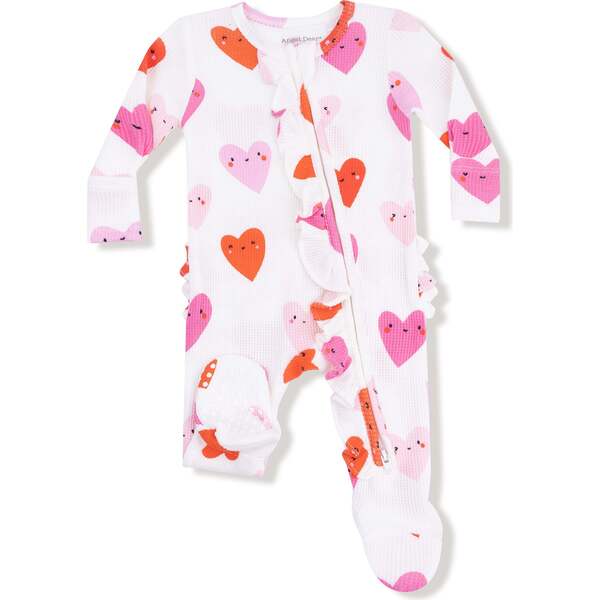 Angel Dear Viintage Joy 2-Way Ruffle Back Zipper Footie main image 0