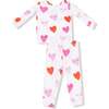 Long Sleeve Loungewear Set, Happy Hearts - Mixed Apparel Set - 1 - thumbnail