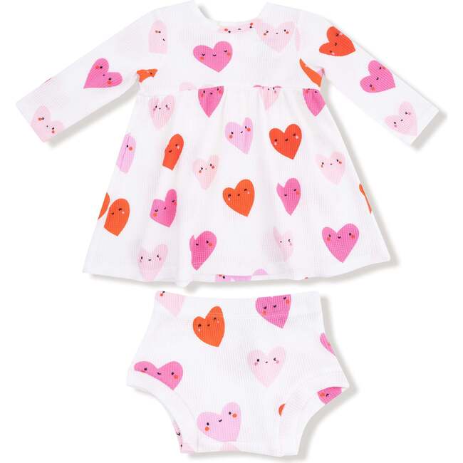 Simple Dress + Bloomer, Happy Hearts