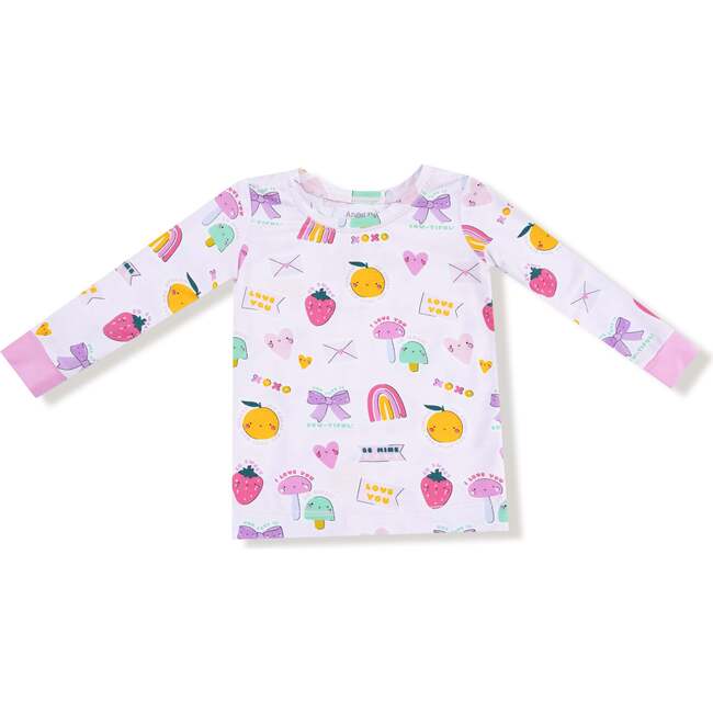 Long Sleeve Loungewear Set, Pink My Funny Valentine