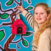 OOLYxPeanuts Color-In Wooden Birdhouse Kit, Red - Arts & Crafts - 7