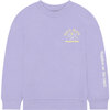 Kids Ocean Beach Crew Neck Sweatshirt, Lavender - Sweatshirts - 1 - thumbnail