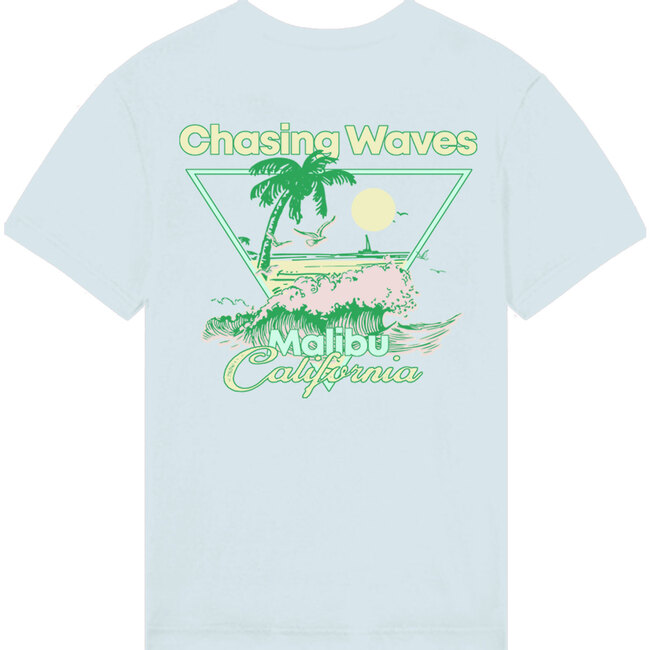 Kids Chasing Waves T-Shirt, Blue