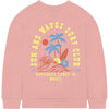 Kids Sun & Waves Crew Neck Sweatshirt, Rose - Sweatshirts - 2 - thumbnail
