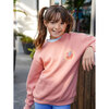 Kids Sun & Waves Crew Neck Sweatshirt, Rose - Sweatshirts - 6 - thumbnail