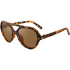Teens Aviator Semi-Bendable & Polarized Sunglasses, Tortoise - Sunglasses - 2 - thumbnail