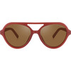 Teens Aviator Semi-Bendable & Polarized Sunglasses, Cinnamon - Sunglasses - 1 - thumbnail