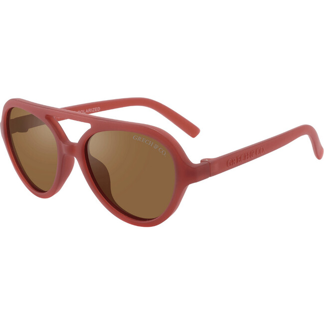 Teens Aviator Semi-Bendable & Polarized Sunglasses, Cinnamon