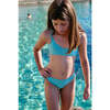 Bahamas Lurex Bralette Tie-Strap 2-Piece Bikini, Aqua - Two Pieces - 2 - thumbnail