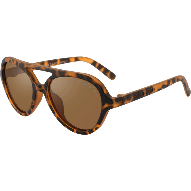 Adults Aviator Semi-Bendable & Polarized Sunglasses, Tortoise
