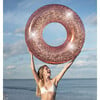 Jumbo 48" Pool Tube, Rose Gold Glitter - Pool Floats - 2 - thumbnail
