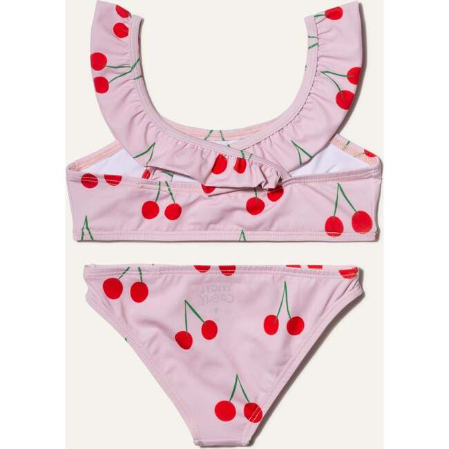 Recycled Swim Cherries Kid Ruffle Bikini